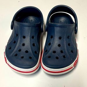 TODDLER CROCBAND CLOG NAVY/RED